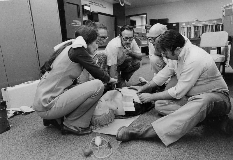 A CPR course in 1977. (American Heart Association archives)